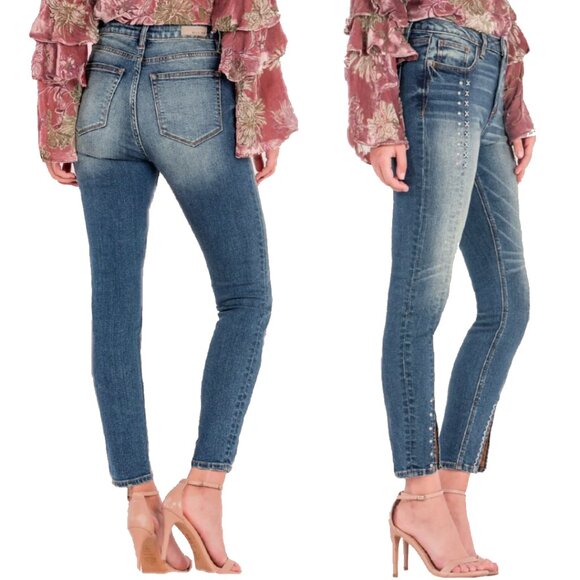 Miss Me Denim - Miss Me X Marks the Spot Ankle Crop Skinny Jeans Size 27